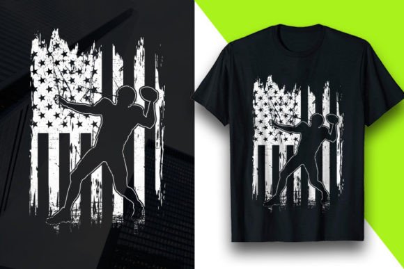 American Football Player USA Flag Tshirt Design Guide