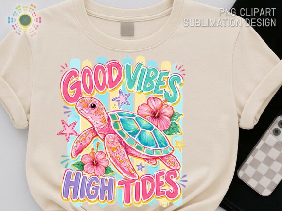 Capturing Summer Energy with the Good Vibes High Tides PNG