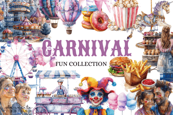 Carnival Fun Clipart Collection: Infusing Vibrancy into Your Projects