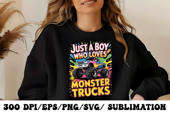 Powerful Graphics: Monster Truck Illustration for Boys
