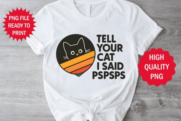 Retro Paws: Unlocking the Charm of Funny Cat Lover T-shirt Art