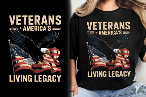 Veterans America's Living Legacy T-Shirt: A Designer's Asset for Patriotic Projects