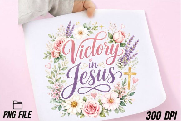 Victory in Jesus PNG: Faith-Based Design Assets for Modern Creators