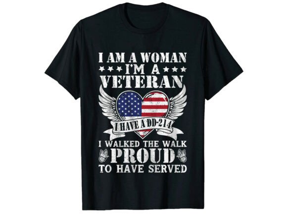 Woman Proud Veteran's Day T-Shirt: A Design That Honors and Inspires